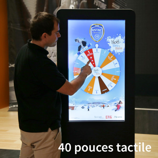 Totem tactile LCD indoor_1 face V 40 pouces_2